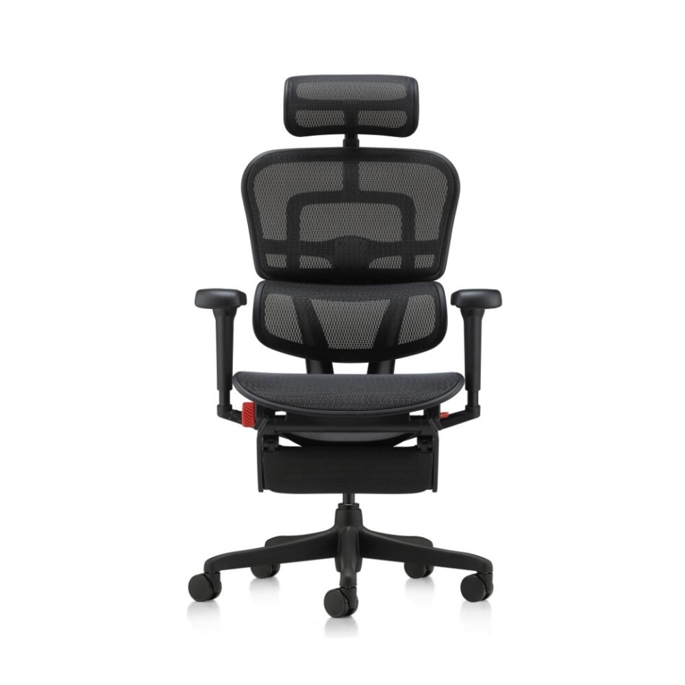 Ergohuman Ultra Gamer Preta com Apoio de Pernas - Imagem 2
