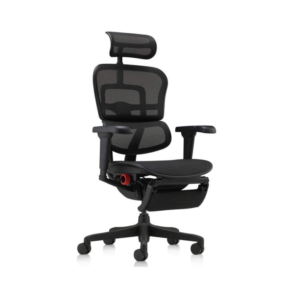 Ergohuman Ultra Gamer Preta com Apoio de Pernas - Imagem 3