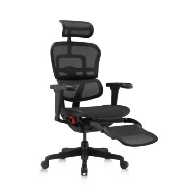Ergohuman Ultra Gamer Preta com Apoio de Pernas