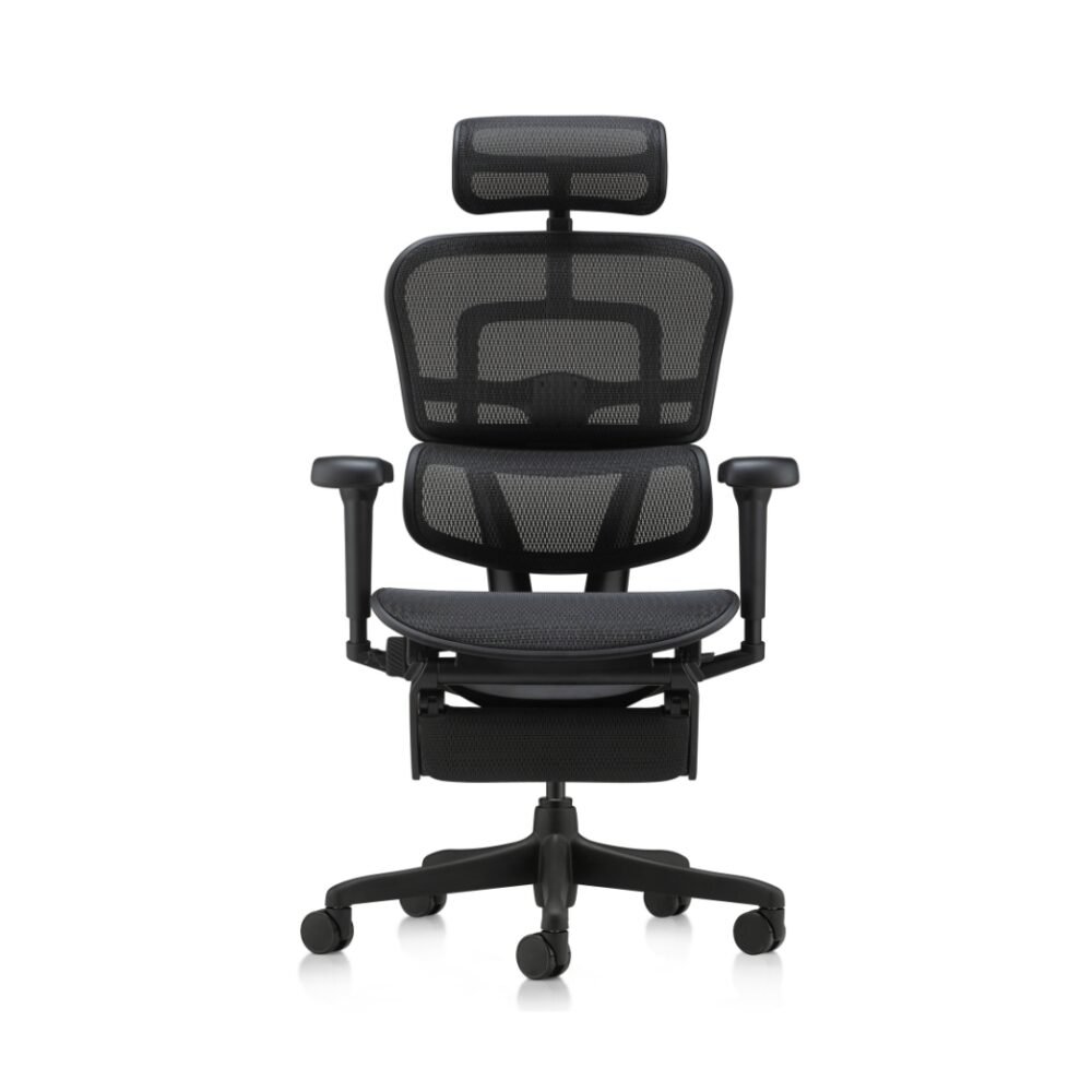 Ergohuman Ultra Gamer Signature All Black com Apoio de pernas - Imagem 2