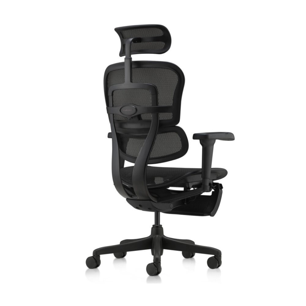 Ergohuman Ultra Gamer Signature All Black com Apoio de pernas - Imagem 4